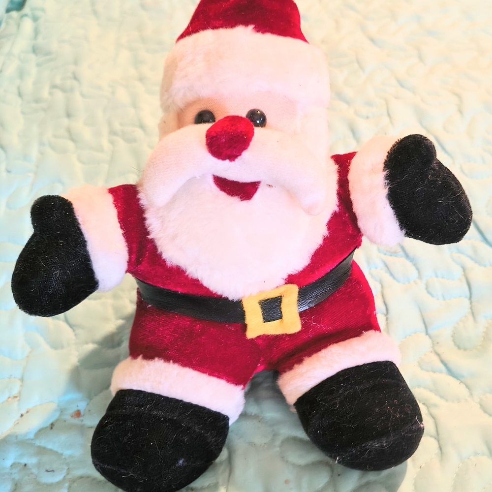 Santa Plush Toy - Red and Black